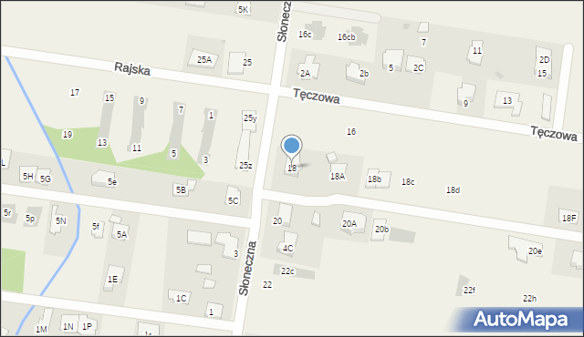 Stanisławów Pierwszy, Słoneczna, 18, mapa Stanisławów Pierwszy