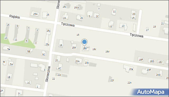 Stanisławów Pierwszy, Słoneczna, 18b, mapa Stanisławów Pierwszy