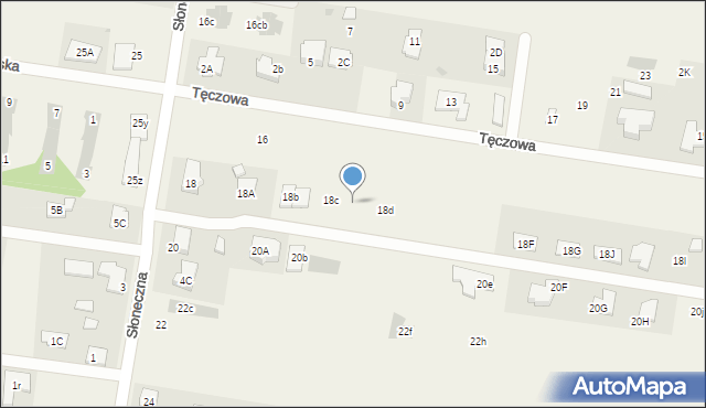 Stanisławów Pierwszy, Słoneczna, 18ca, mapa Stanisławów Pierwszy