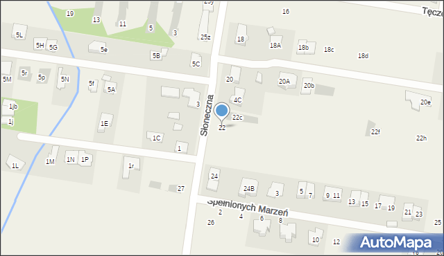 Stanisławów Pierwszy, Słoneczna, 22, mapa Stanisławów Pierwszy