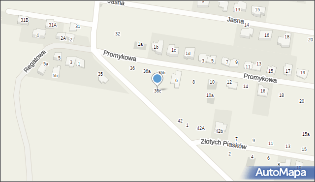 Stanisławów Pierwszy, Słoneczna, 36c, mapa Stanisławów Pierwszy