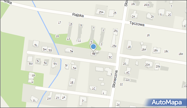 Stanisławów Pierwszy, Słoneczna, 5B, mapa Stanisławów Pierwszy