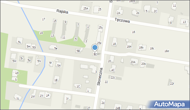 Stanisławów Pierwszy, Słoneczna, 5C, mapa Stanisławów Pierwszy