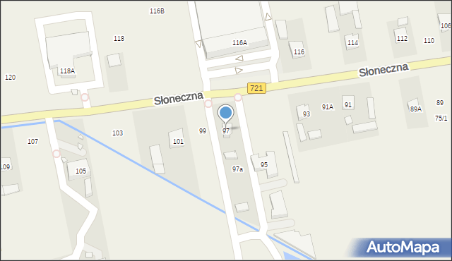Stara Iwiczna, Słoneczna, 97, mapa Stara Iwiczna
