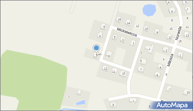 Stara Kiszewa, Słowackiego Juliusza, 3, mapa Stara Kiszewa