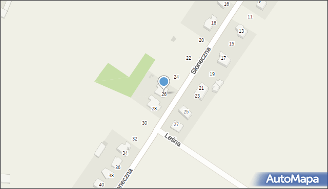 Stara Łomża przy Szosie, Słoneczna, 26, mapa Stara Łomża przy Szosie