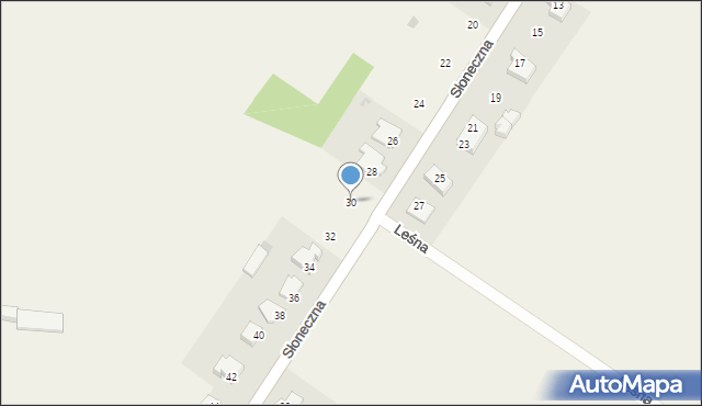 Stara Łomża przy Szosie, Słoneczna, 30, mapa Stara Łomża przy Szosie