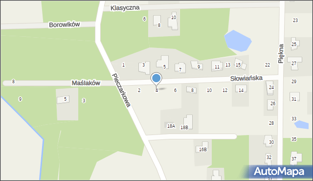 Stara Wieś, Słowiańska, 4, mapa Stara Wieś