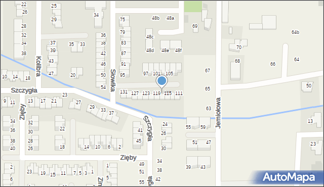 Stara Wieś, Słowika, 117, mapa Stara Wieś