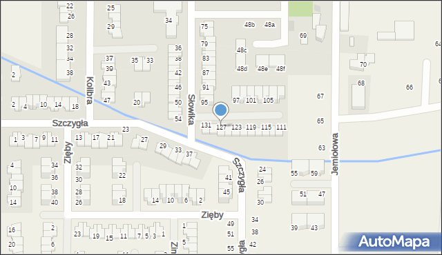 Stara Wieś, Słowika, 127, mapa Stara Wieś