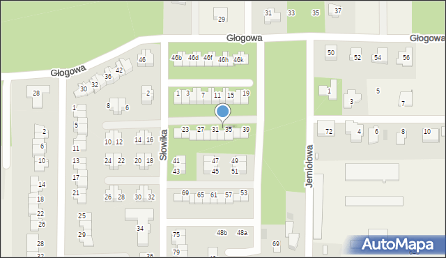 Stara Wieś, Słowika, 33, mapa Stara Wieś