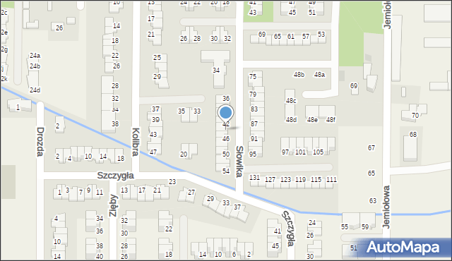 Stara Wieś, Słowika, 44, mapa Stara Wieś