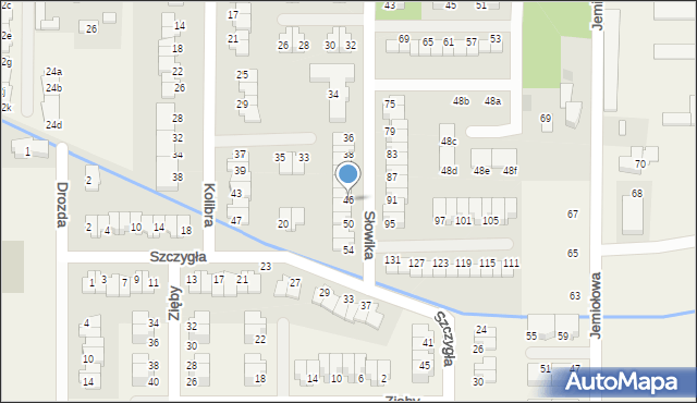 Stara Wieś, Słowika, 46, mapa Stara Wieś