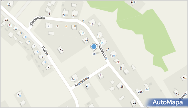 Stare Kurowo, Słoneczna, 16, mapa Stare Kurowo