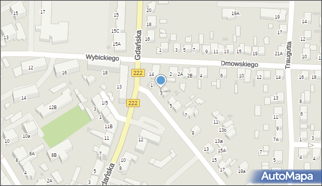 Starogard Gdański, Słowackiego Juliusza, 3, mapa Starogard Gdański