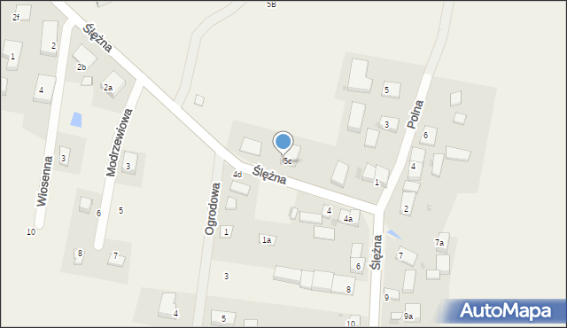 Stary Śleszów, Ślężna, 5d, mapa Stary Śleszów