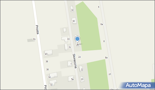 Stasi Las, Słoneczna, 26, mapa Stasi Las