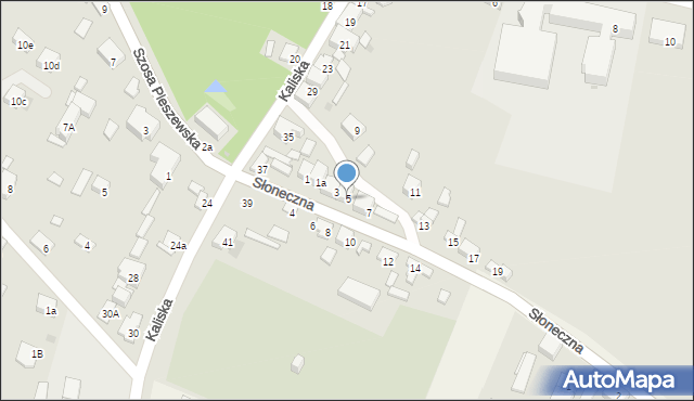 Stawiszyn, Słoneczna, 5, mapa Stawiszyn