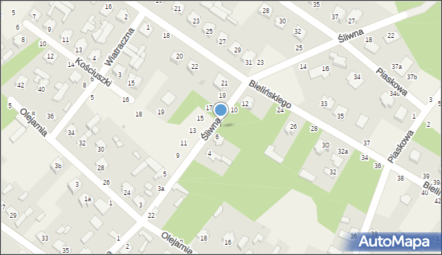 Stężyca, Śliwna, 8, mapa Stężyca