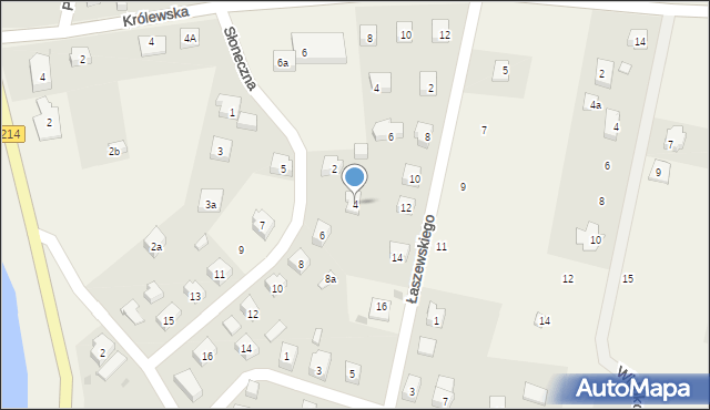 Stężyca, Słoneczna, 4, mapa Stężyca