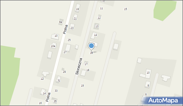 Stobno Siódme, Słoneczna, 16, mapa Stobno Siódme