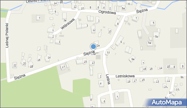 Strzegomiany, Ślężna, 13a, mapa Strzegomiany