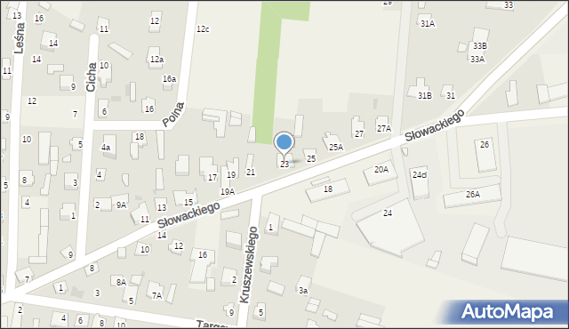 Strzegowo, Słowackiego Juliusza, 23, mapa Strzegowo