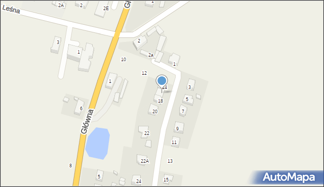 Strzelce, Słoneczna, 16, mapa Strzelce