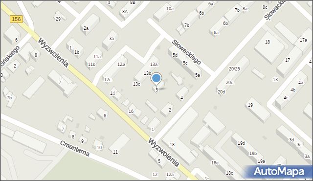 Strzelce Krajeńskie, Słowackiego Juliusza, 3, mapa Strzelce Krajeńskie