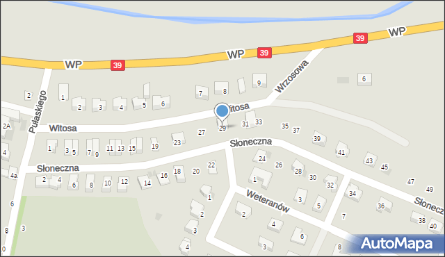 Strzelin, Słoneczna, 29, mapa Strzelin