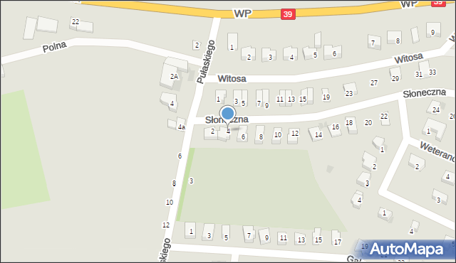 Strzelin, Słoneczna, 4, mapa Strzelin