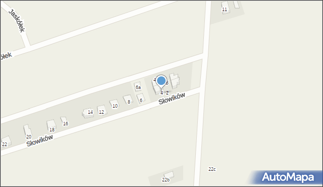 Studzienice, Słowików, 4, mapa Studzienice