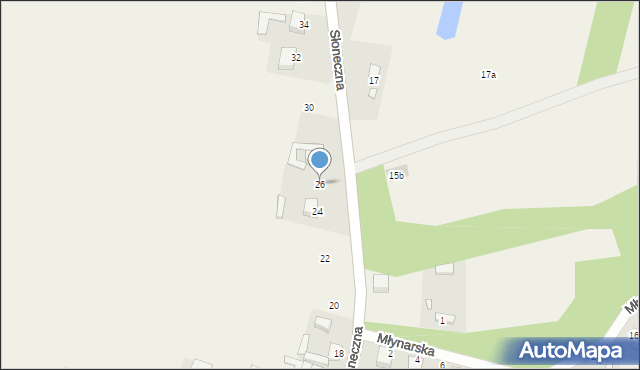 Styków, Słoneczna, 26, mapa Styków