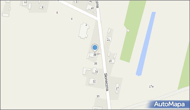 Styków, Słoneczna, 38, mapa Styków