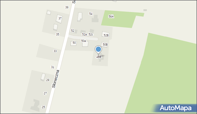 Styrzyniec, Słoneczna, 48B, mapa Styrzyniec