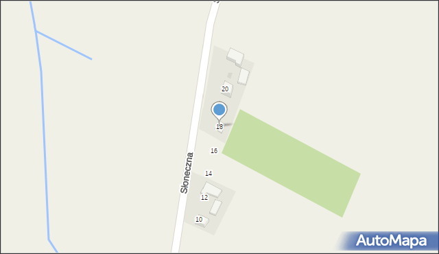 Sucha, Słoneczna, 18, mapa Sucha