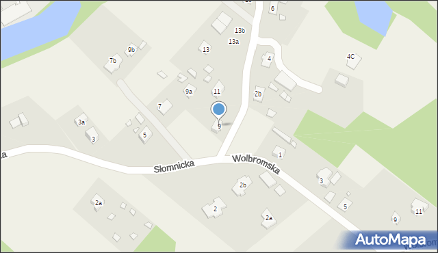 Suchacz, Słomnicka, 9, mapa Suchacz