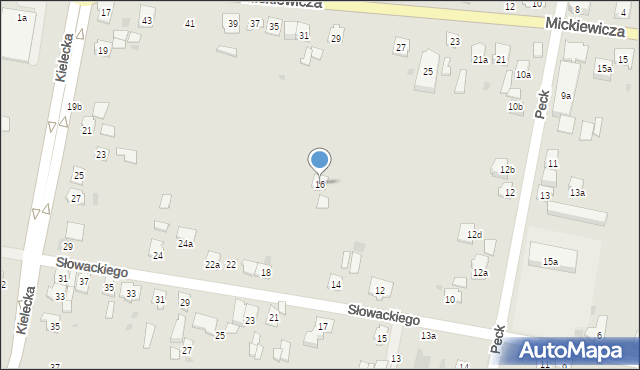 Suchedniów, Słowackiego Juliusza, 16A, mapa Suchedniów