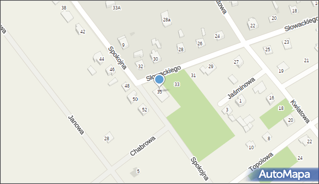 Sulbiny, Słowackiego Juliusza, 35, mapa Sulbiny