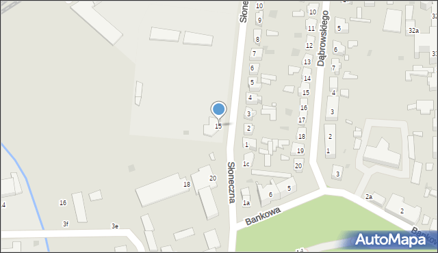 Sulechów, Słoneczna, 15, mapa Sulechów