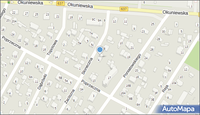 Sulejówek, Słoneczna, 6, mapa Sulejówek