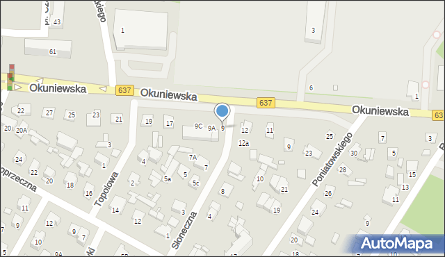 Sulejówek, Słoneczna, 9, mapa Sulejówek