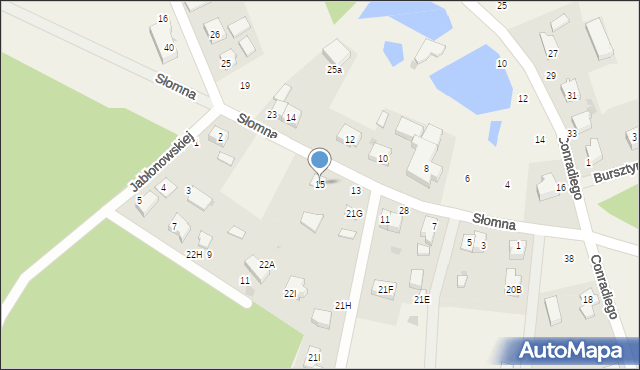 Sulmin, Słomna, 15, mapa Sulmin
