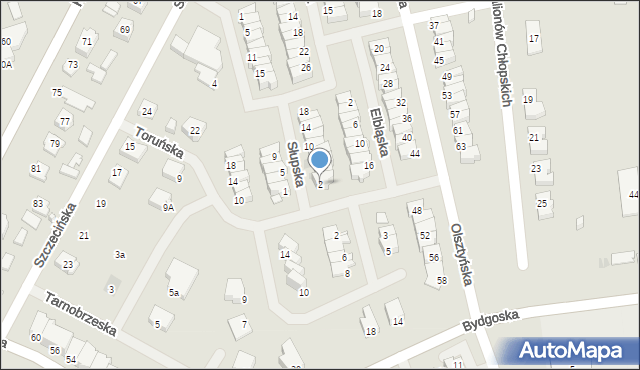 Suwałki, Słupska, 2, mapa Suwałk