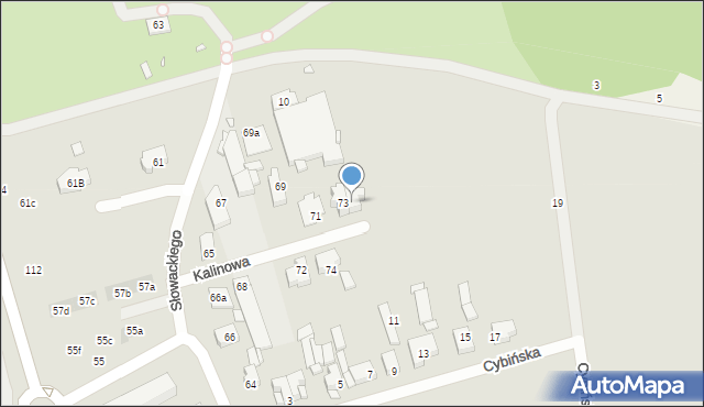 Swarzędz, Słowackiego Juliusza, 75, mapa Swarzędz