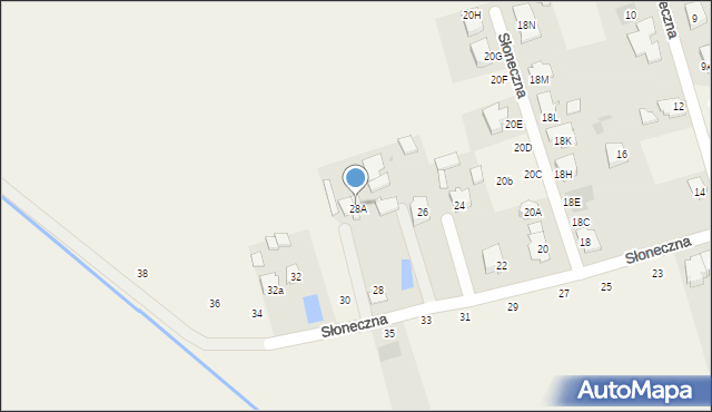 Święcice, Słoneczna, 28B, mapa Święcice