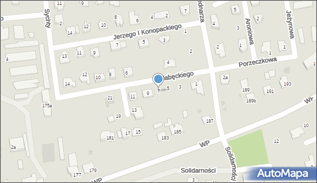 Świecie, Słabęckiego Mieczysława, 7, mapa Świecie
