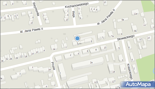 Świecie, Słowackiego Juliusza, 3, mapa Świecie