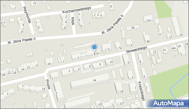 Świecie, Słowackiego Juliusza, 5, mapa Świecie