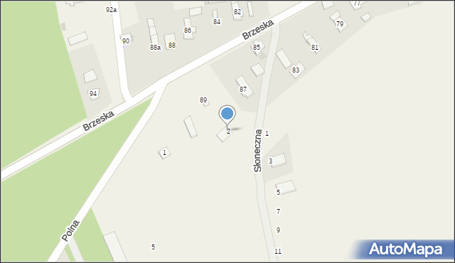 Świerczów, Słoneczna, 2, mapa Świerczów